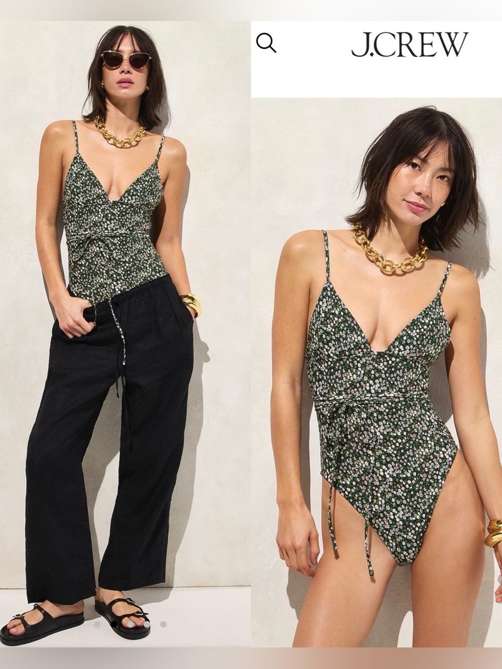 J.Crew Strappy One-Piece in Liberty Marguerite Fabric Floral , size 10,like new
